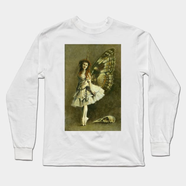 Victorian Gothic Fairy Long Sleeve T-Shirt by mictomart